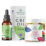 CBD Intro Bundle: 1000mg CBD Oil (30ml) & 1200mg Cube Gummies